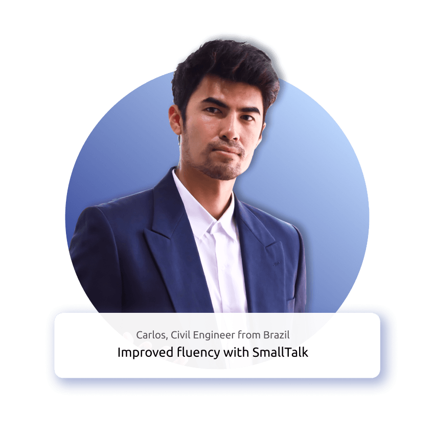 Person Improved English Fluency